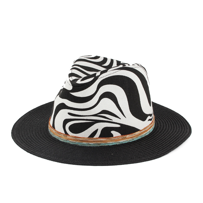 PRINTED STRAW HAT